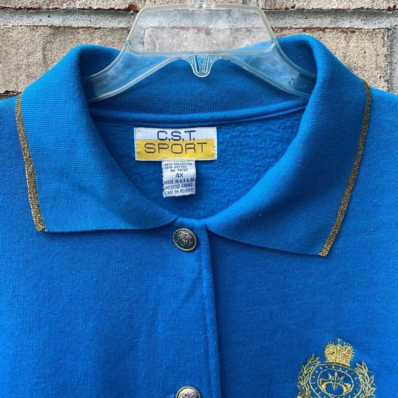 PLUS SIZE -4X CST SPORT Gold Trimmed  Jacket - Picture 4 of 11